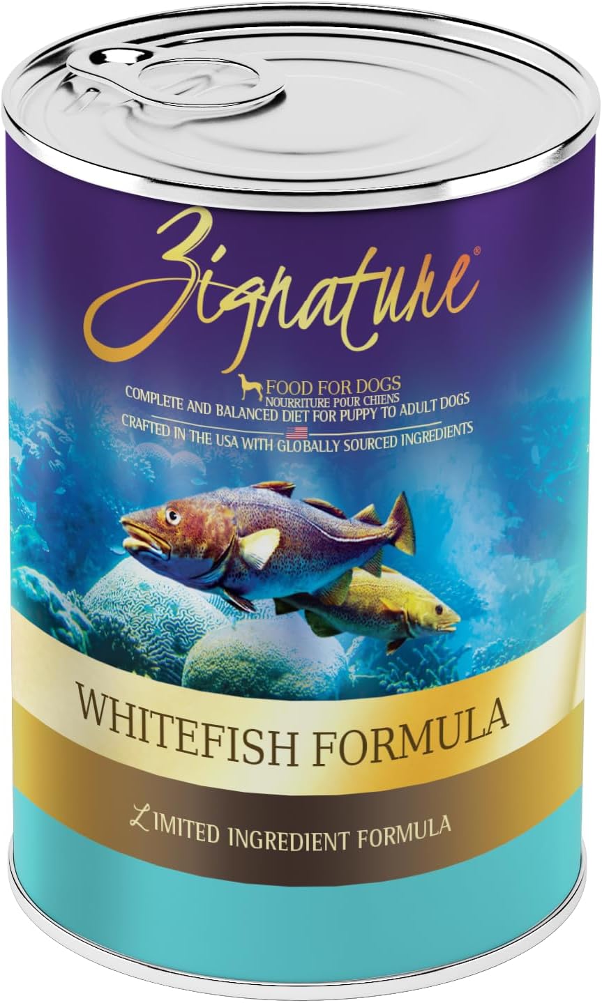 Zignature Whitefish Formula Wet Dog Food 13oz, case of 12 - https://www.farmorganic.shop